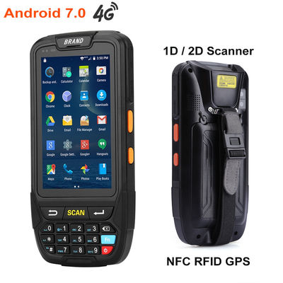 4,0 scanner tenu dans la main industriel Android du terminal 4G PDA de pouce 480x800