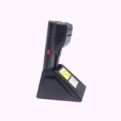 Mobile de GMS scanner tenu dans la main d'Android PDA de 5,5 pouces 2D avec l'imprimante thermique