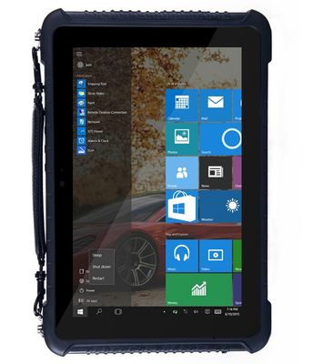 Tablette rocailleuse Windows 10, BT4.2 10,1 pouce Windows Tablet de RS232 10000mAh