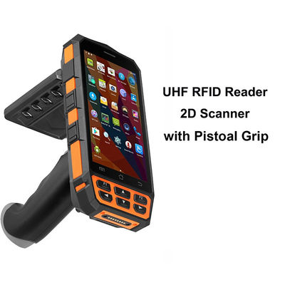 5,0 lecteur sans fil de la fréquence ultra-haute RFID de pouce 2G, scanner du long terme RFID de la CE