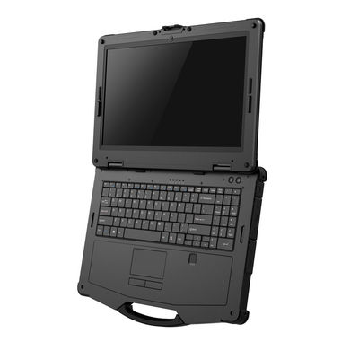 15,6 ordinateur portable rocailleux industriel de pouce 1000cd/M2, ordinateur portable entièrement rocailleux RS232