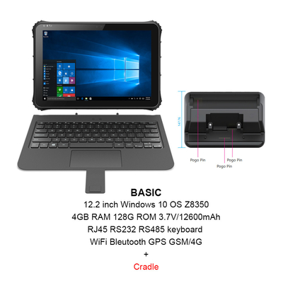 Unité centrale de traitement rocailleuse Z8350 de Tablette de Windows de 16h10 avec l'appui ISO/IEC de NFC