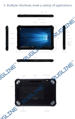 Unité centrale de traitement rocailleuse Z8350 de Tablette de Windows de 16h10 avec l'appui ISO/IEC de NFC