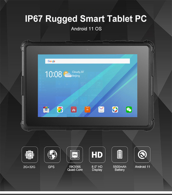 Pouce rocailleux 800X1280 IPS GPS IP67 Smart RF8R de la tablette 8 d'OS d'Android