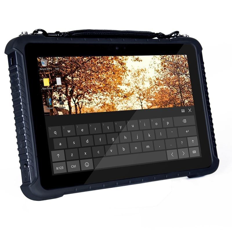 Tablette rocailleuse Windows 10, BT4.2 10,1 pouce Windows Tablet de RS232 10000mAh