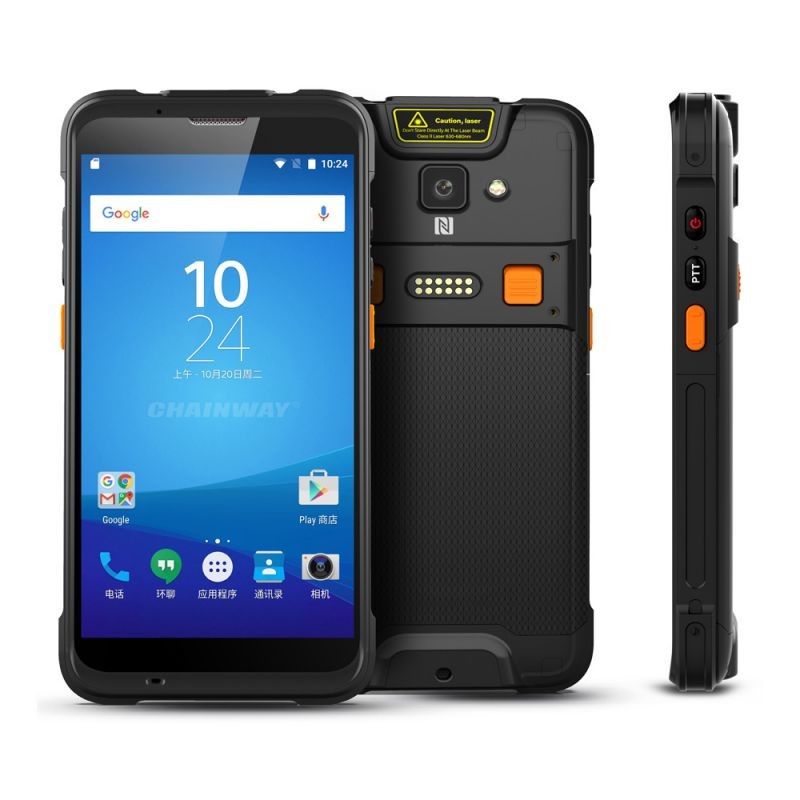 5,5 OS de Portable Android 9,0 de lecteur de la fréquence ultra-haute RFID de long terme de pouce 1440x720